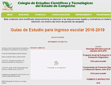 Tablet Screenshot of cecytcampeche.edu.mx